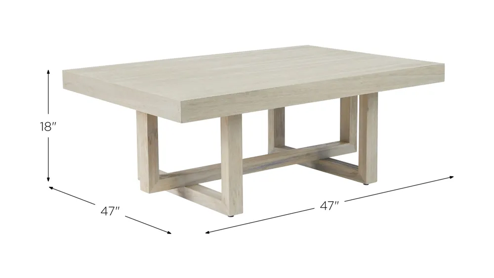 Jalisco Coffee Table Dimensions