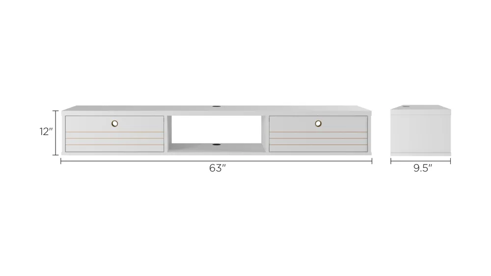 Sona Floating Desk Dimensions