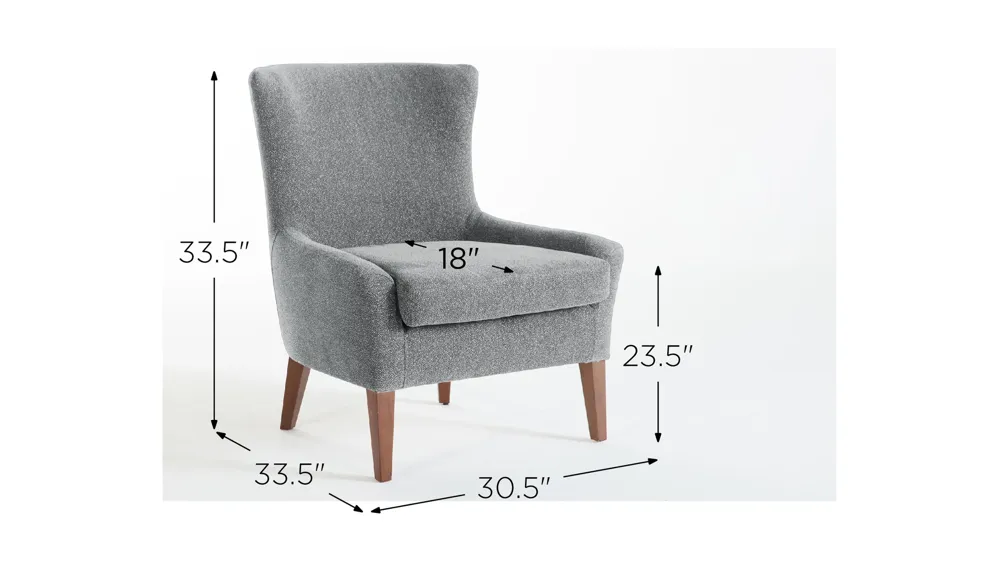 Cayon Accent Chair Dimensions