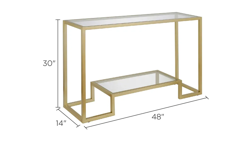 Vicky Rectangular Console Table Dimensions