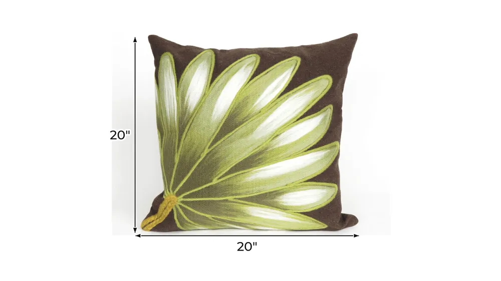 Liora Manne Visions II Palm Fan Pillow Dimensions