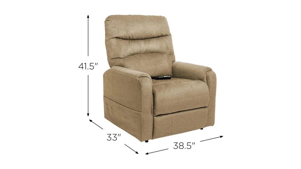Spice Power Heat and Massage Lift Recliner Dimensions