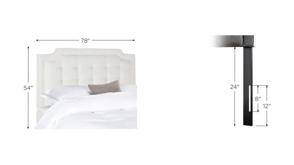 Sapphire Upholstered Headboard Dimensions