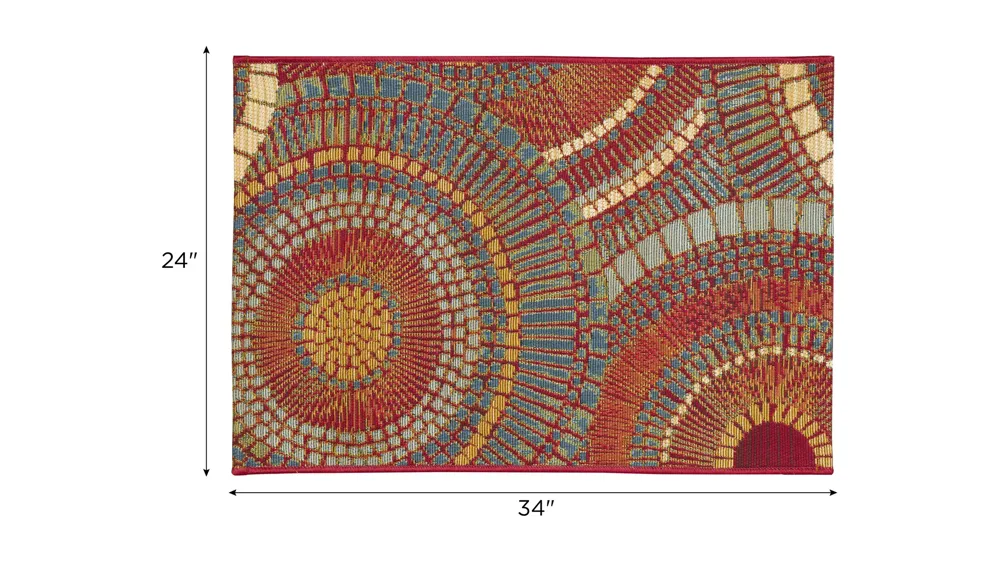 Esencia Circles Indoor/Outdoor Mat Dimensions