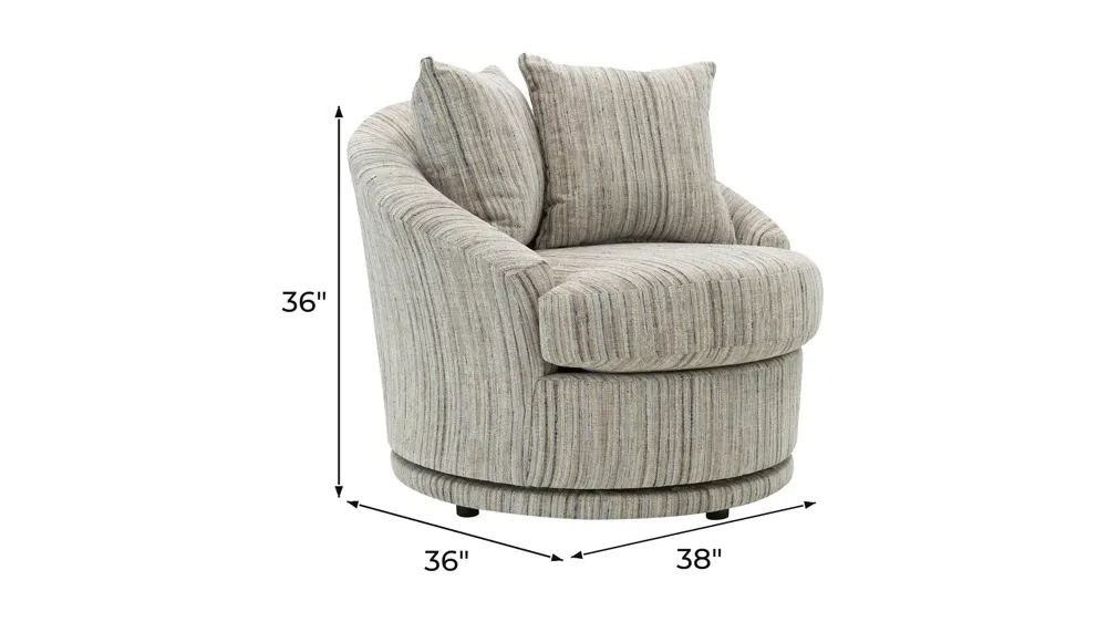 Sofia Swivel Accent Chair Dimensions