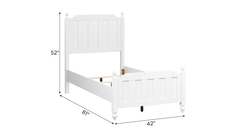 Cottage View Twin Panel Bed Dimensions