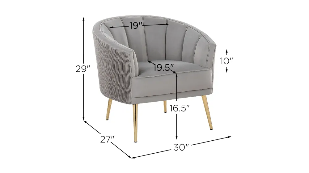 Tania Accent Chair Dimensions