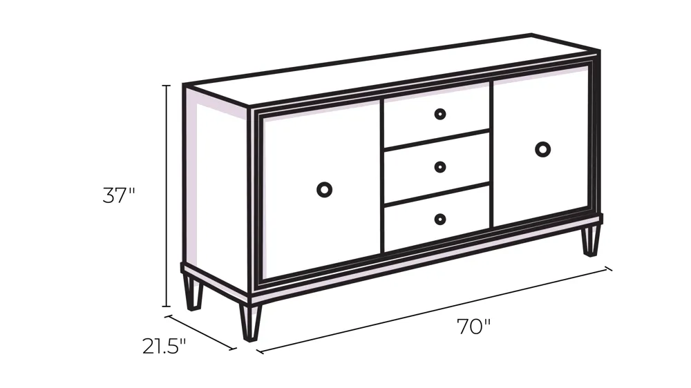 Bedford Park Dining Buffet Dimensions