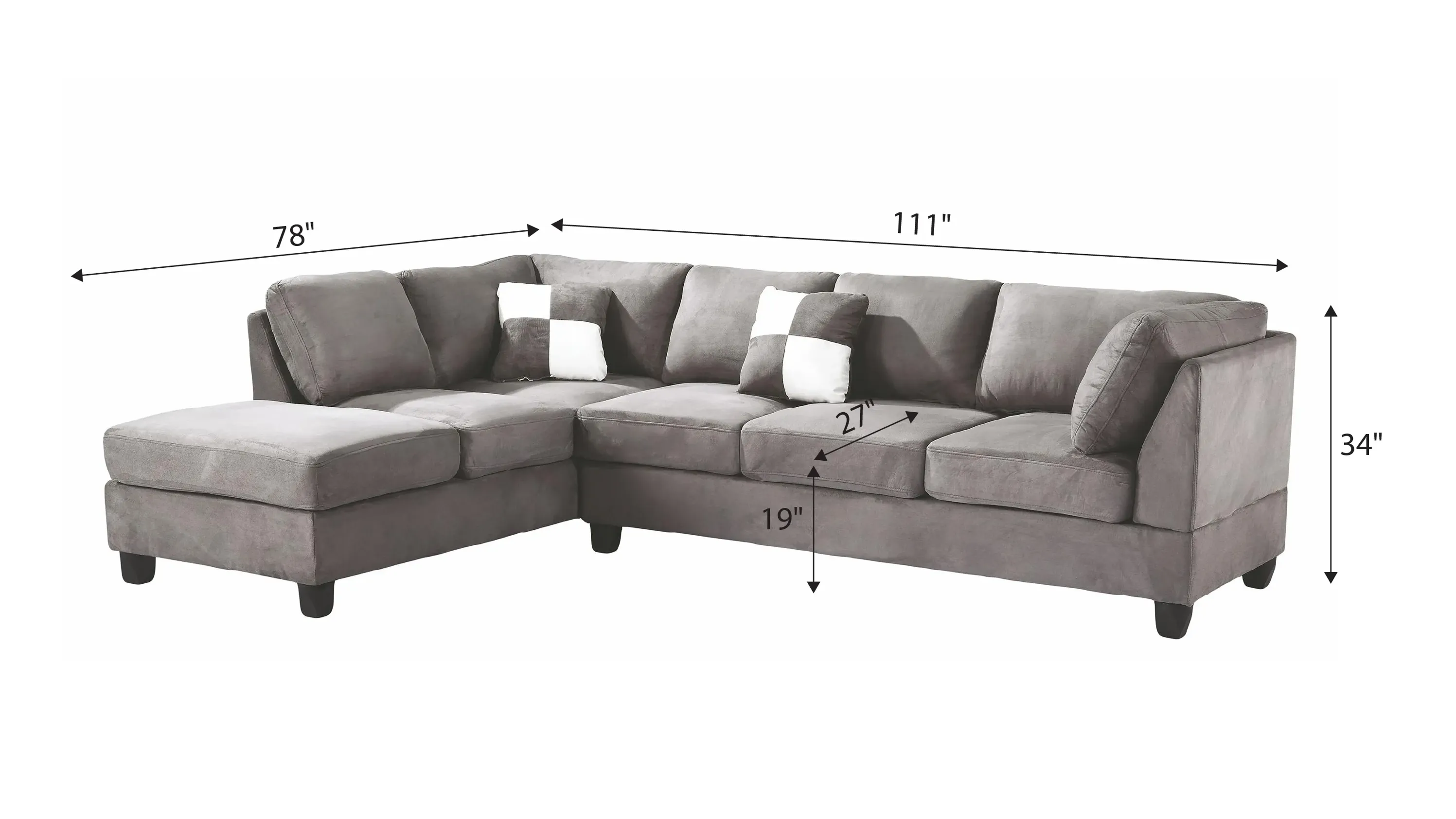 Malone 2-pc. Reversible Sectional Sofa