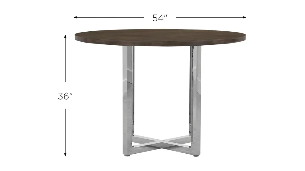 Amalfi Wood Counter-Height Dining Table Dimensions
