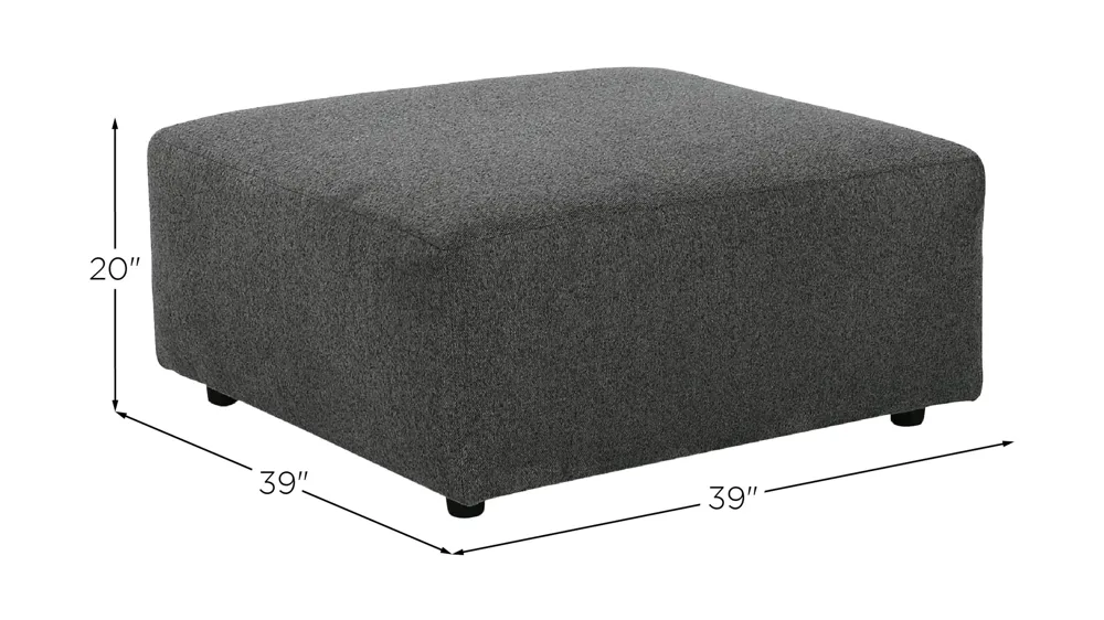 Edenfield Oversized Accent Ottoman Dimensions