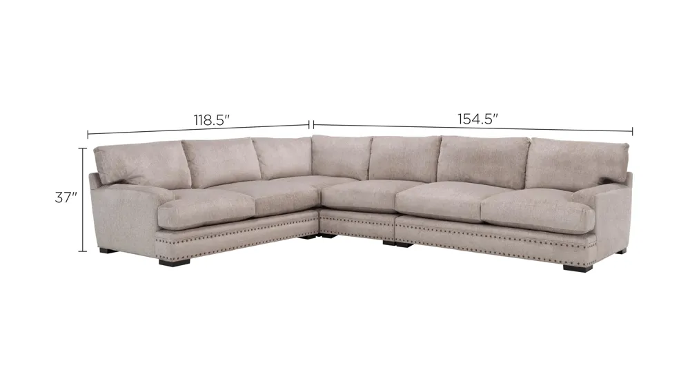 Bayside 4-pc. Sectional Dimensions