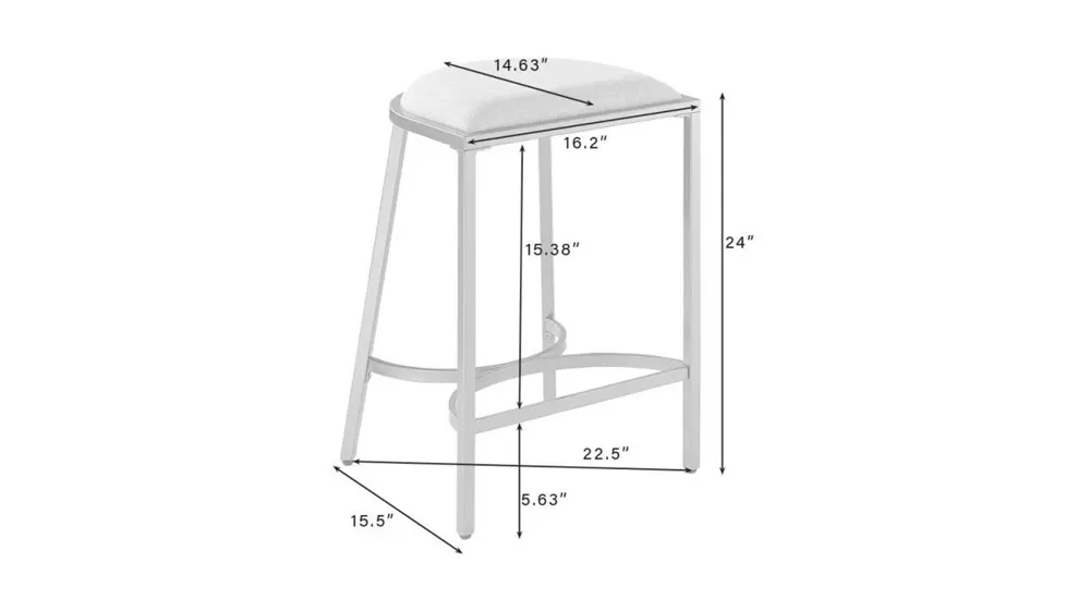 Ellery Counter Stool - Set of 2 Dimensions