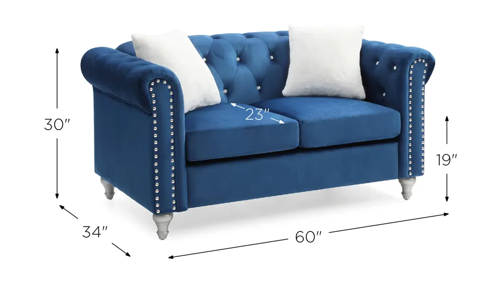 Raisa Loveseat Dimensions