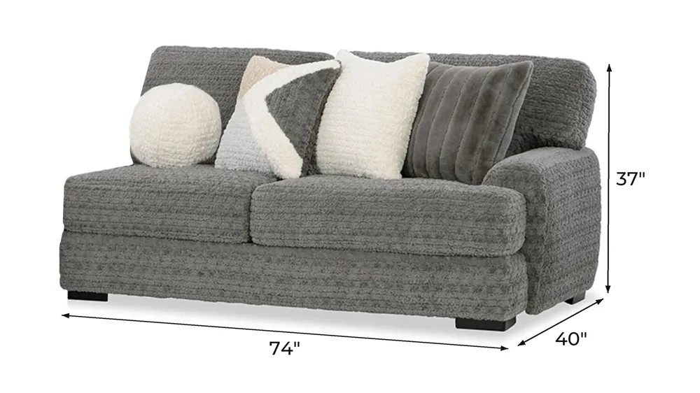 Doodle RAF Loveseat Dimensions