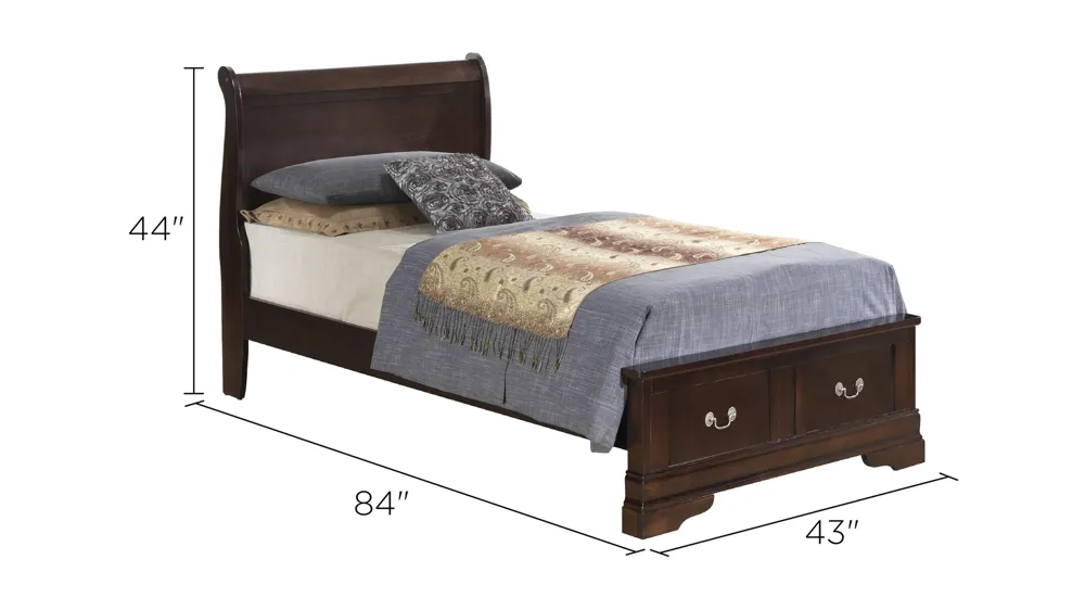 Rossie Storage Bed Dimensions