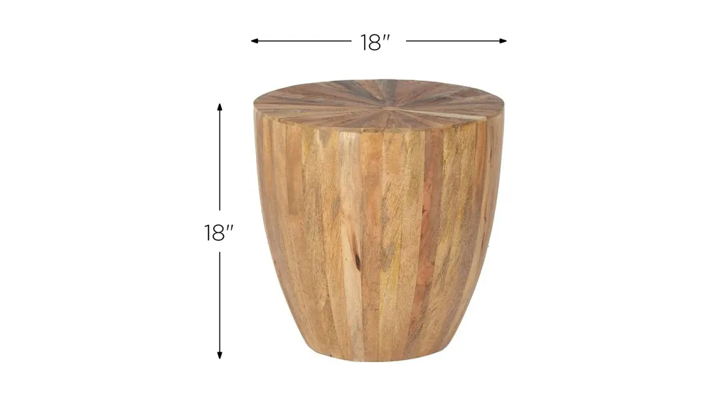 Del Sol End Table Dimensions