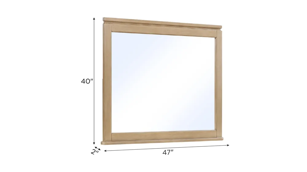 Drayton Bedroom Dresser Mirror Dimensions