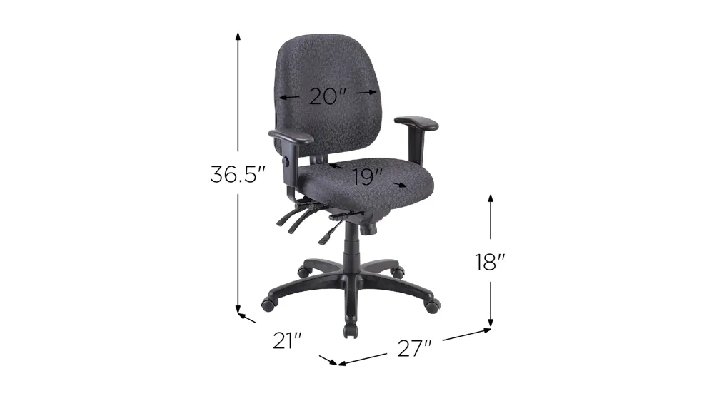 Eurotech 4 x 4 SL Office Chair Dimensions