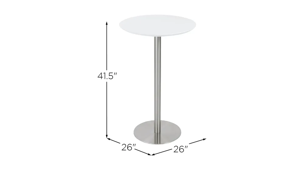 Cookie 26" Bar Table Dimensions