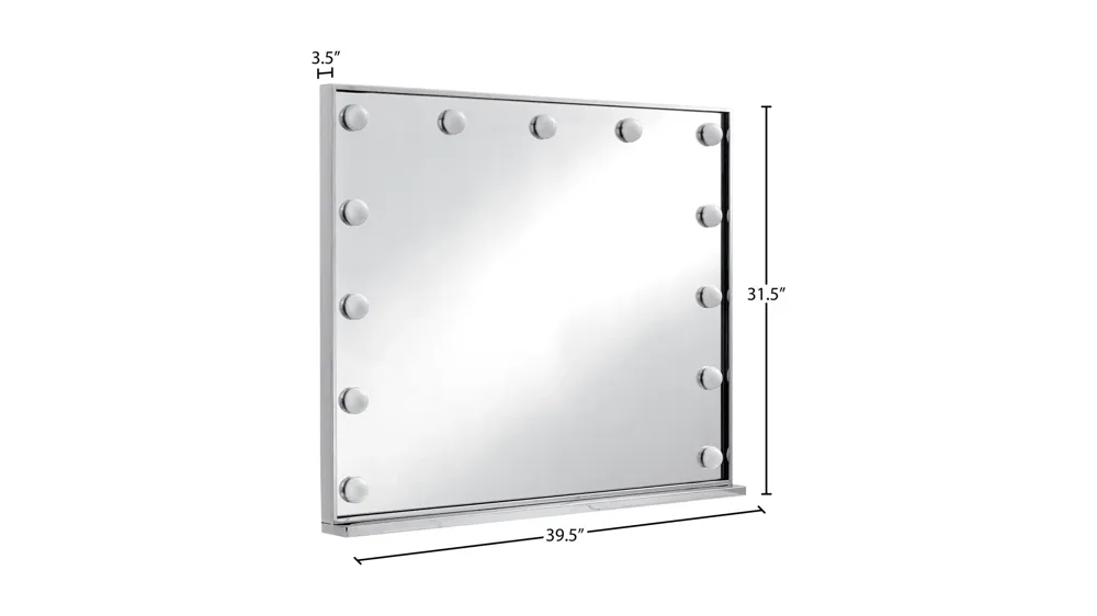 Hollywood Chrome Mirror Dimensions