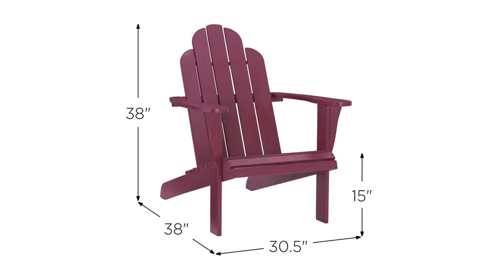 Adirondack Chair Dimensions