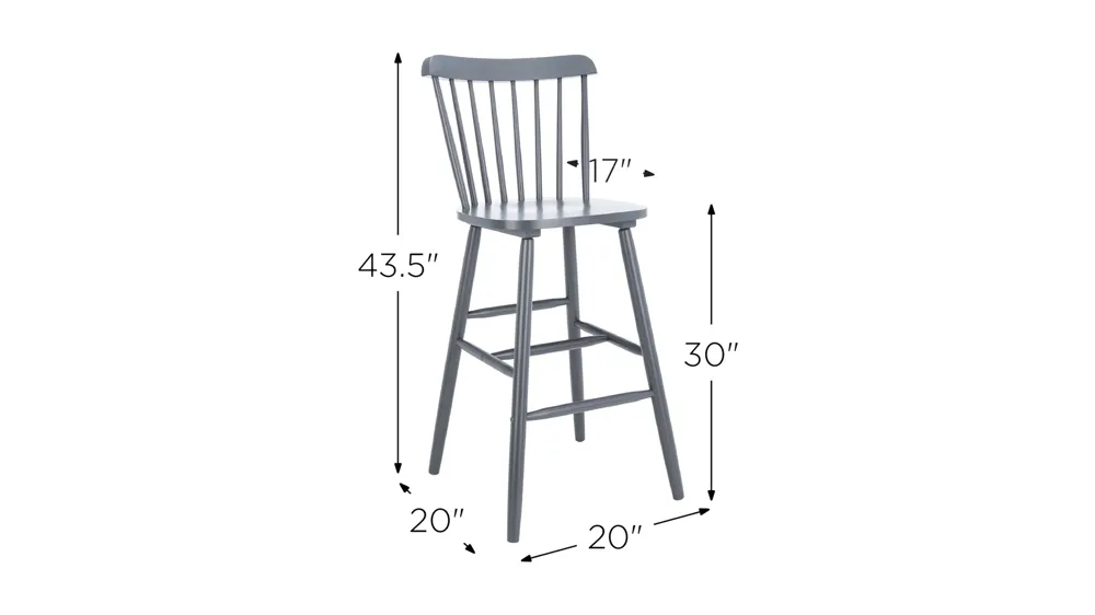 Kalvin Bar Stool - Set of 2 Dimensions
