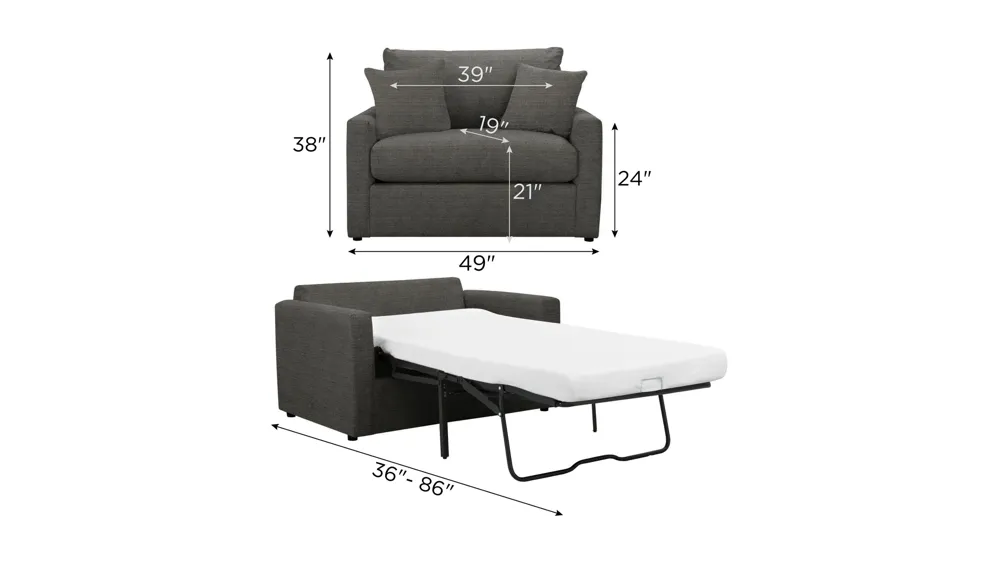 Penny Twin Sleeper Dimensions