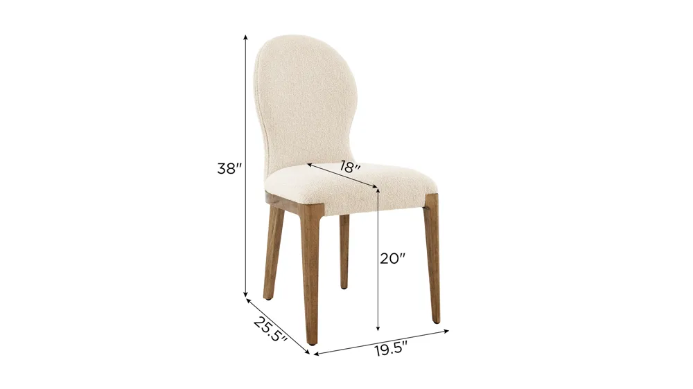 Eldoris Side Chair - Set of 2 Dimensions