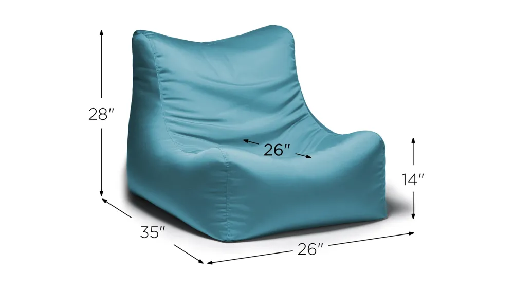 Tobin Outdoor Bean Bag Chair Dimensions