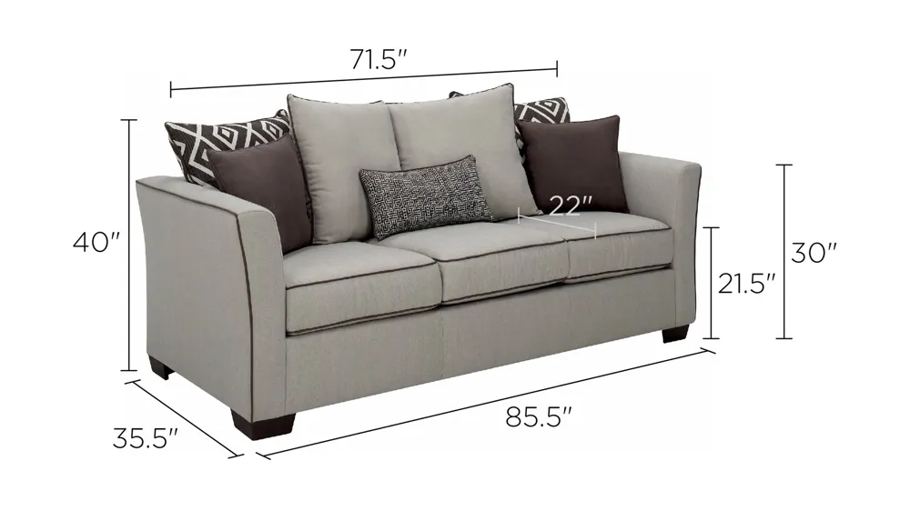 Midler Sofa Dimensions