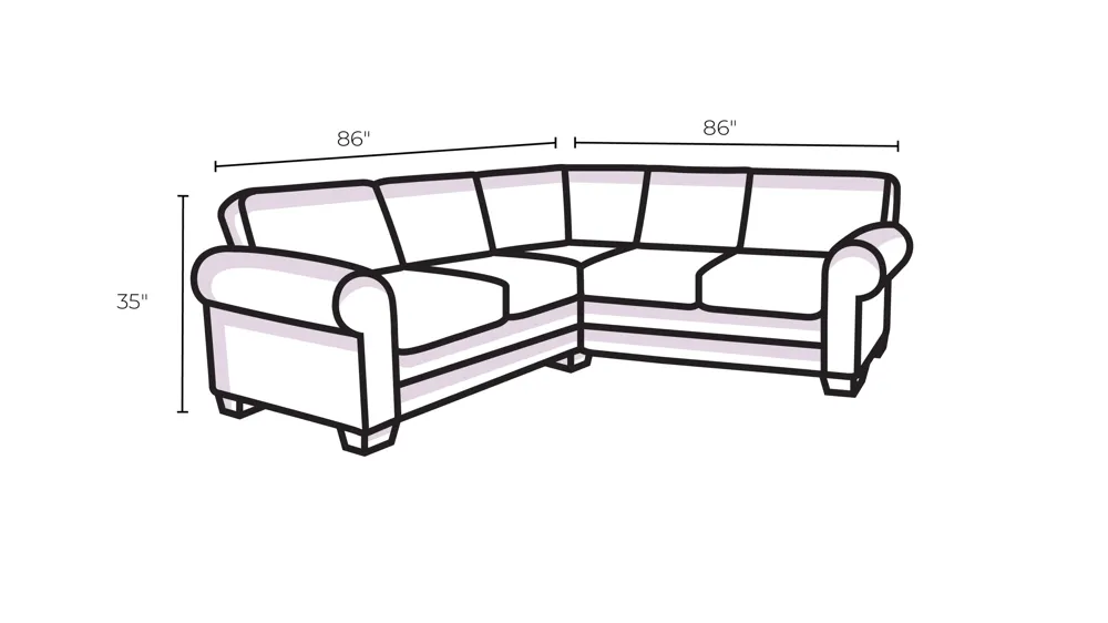Artemis II 3-pc. Sectional Dimensions