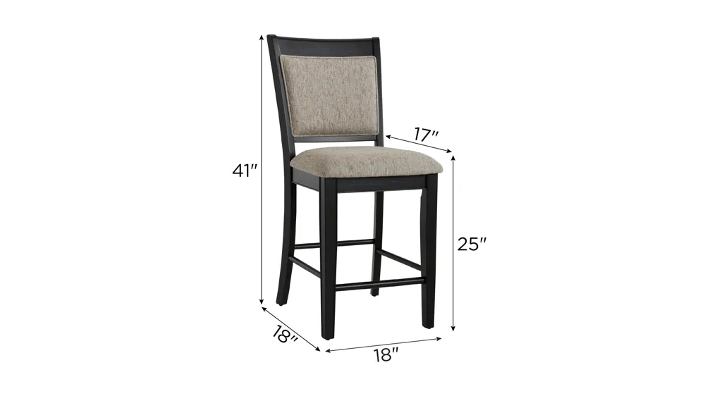 Lysander Counter-Height Chair Dimensions