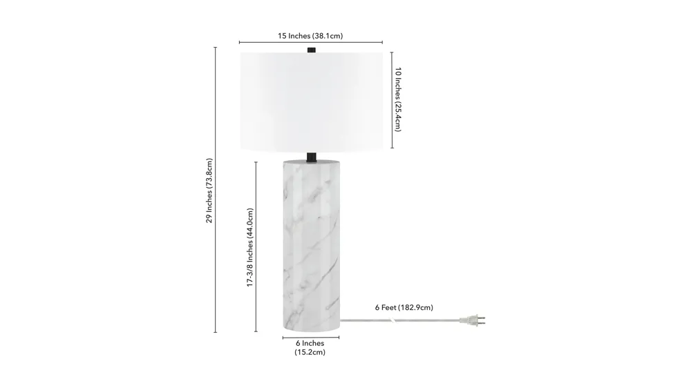Elise Table Lamp Dimensions