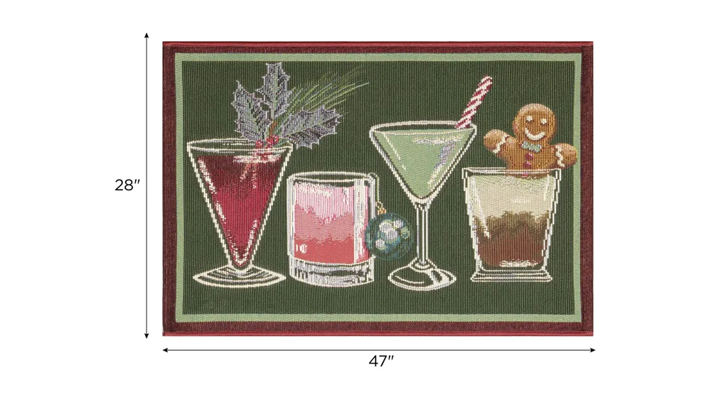 Esencia Let's Get Jolly Indoor/Outdoor Mat Dimensions