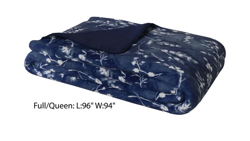 PureCare Floral Press Cooling Duvet Cover (Full/Queen) Dimensions