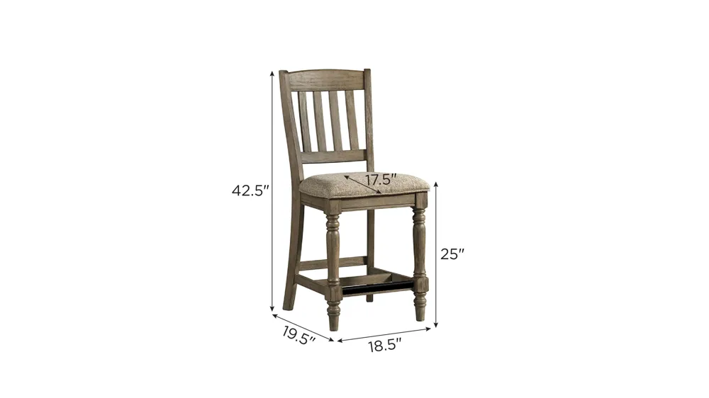 Balboa Park Barstool (Set of 2) Dimensions