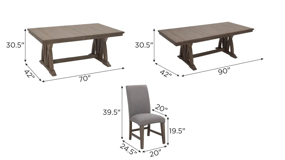 DRAW A LINE　Dining Room set 4点　匿名配送 送料無料 Lyra 7-pc. Dining Set | Raymour & Flanigan