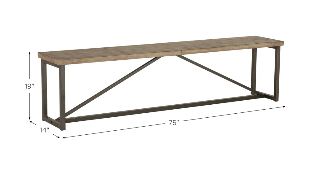 Sierra Bench Dimensions