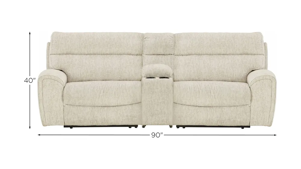 Critic's Corner 3-Piece Power Reclining Sectional Dimensions