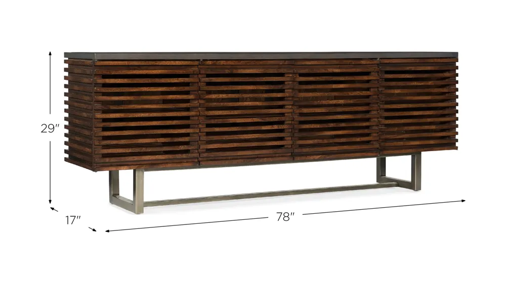 Solstice 78in Entertainment Console Dimensions