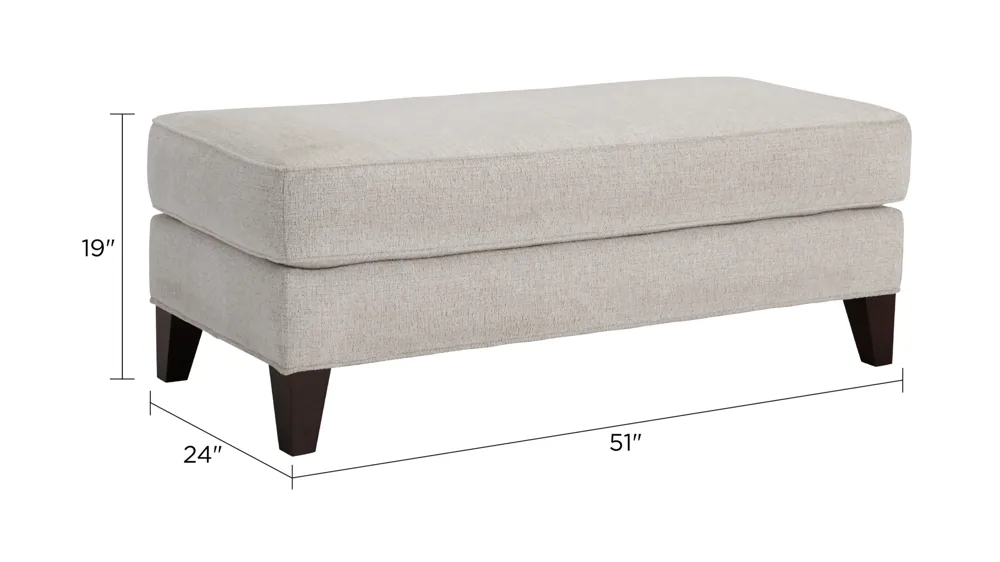 Callie Ottoman Dimensions