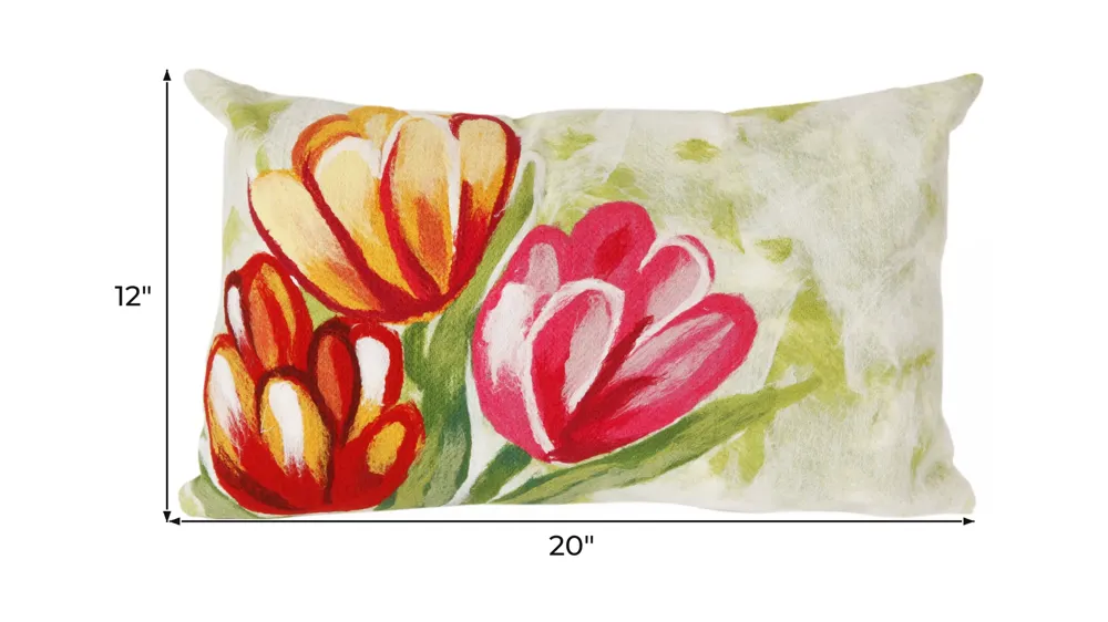 Liora Manne Visions III Tulips Pillow Dimensions