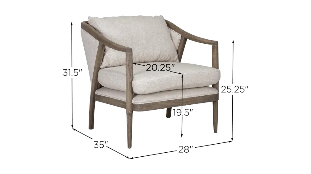 Scarlett Accent Chair Dimensions