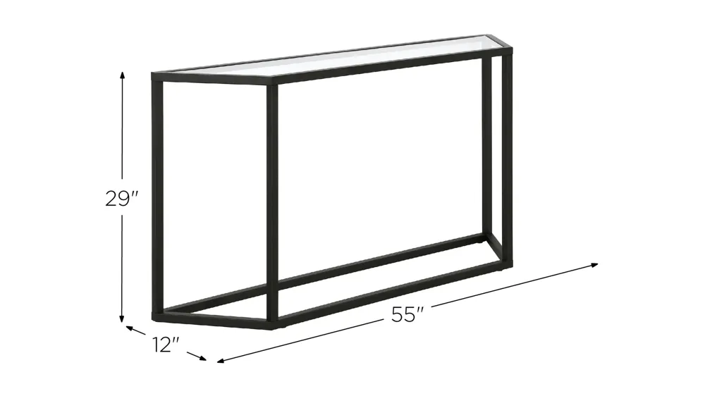 Melissa 55" Console Table Dimensions