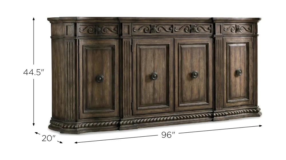 Harp 96'' Credenza Dimensions