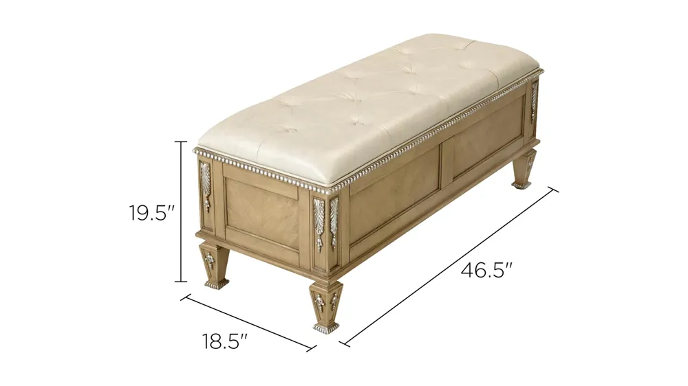Wilshire Storage Bench Dimensions