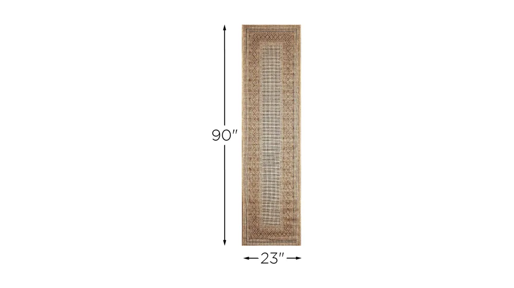 Monterey Diamond Border Indoor/Outdoor Rug Dimensions