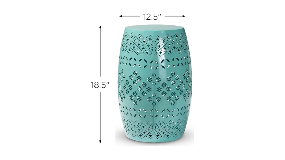 Lavinia Metal Outdoor Side Table Dimensions