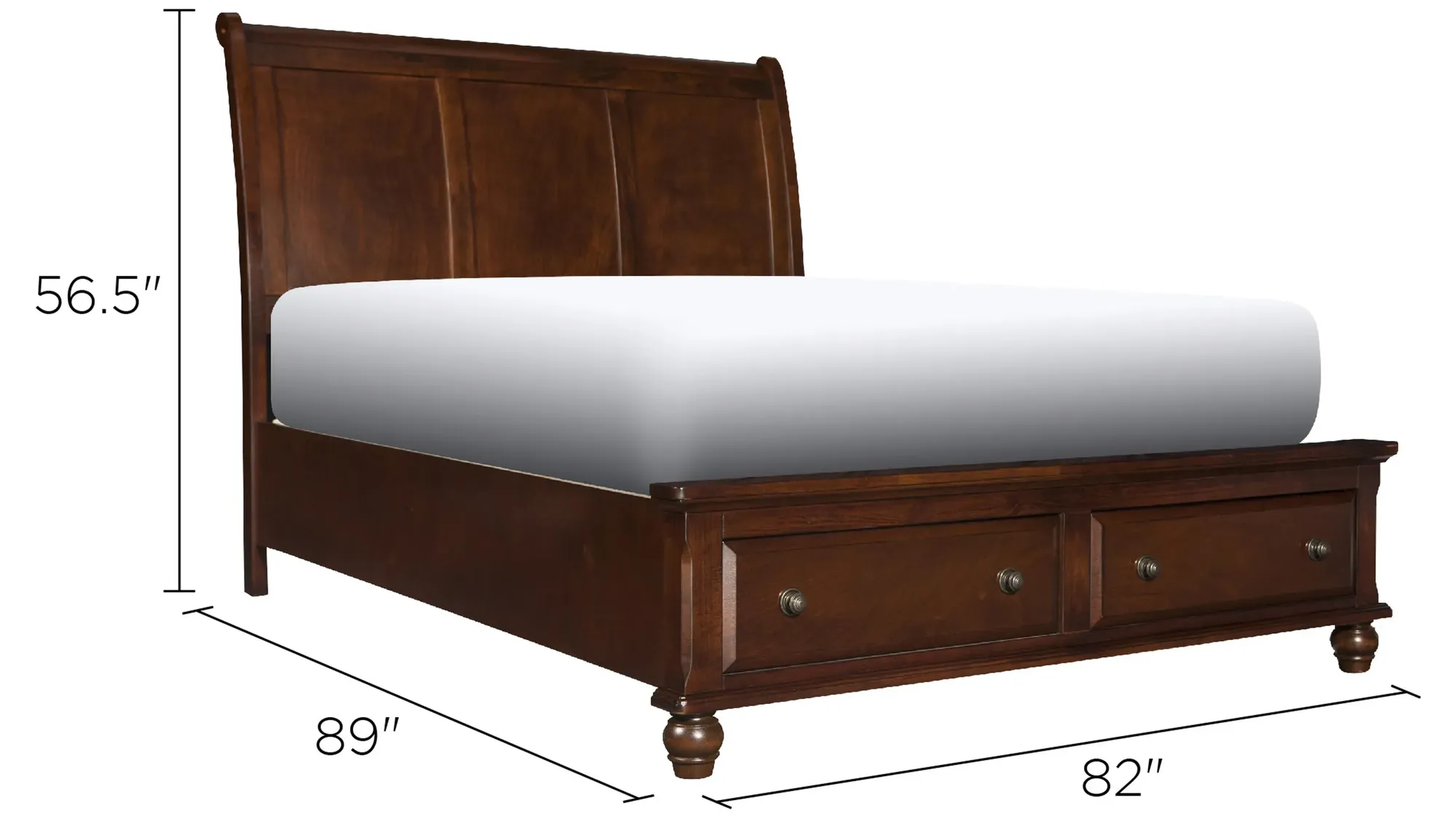 Clarion Platform Storage Bed